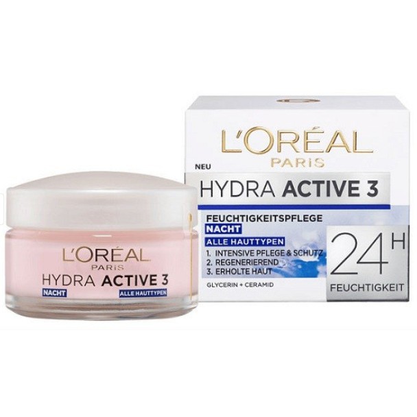 Combo Kem Dưỡng Da Ngày và Đêm Loreal Hydra Active 3