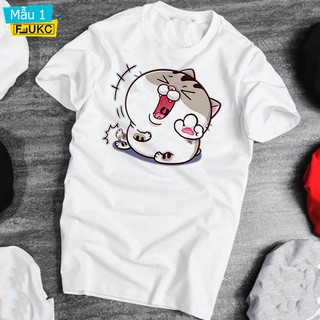 Áo In Hình Mèo Ami Bụng Bự Áo Cặp Cute Áo Con Mèo Ami F625L11