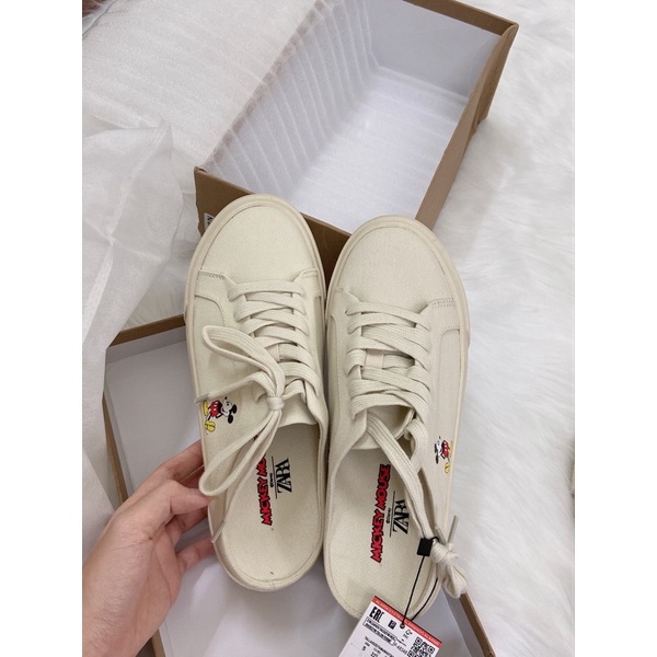 giày sục đạp gót mickey zara (ảnh thật)
