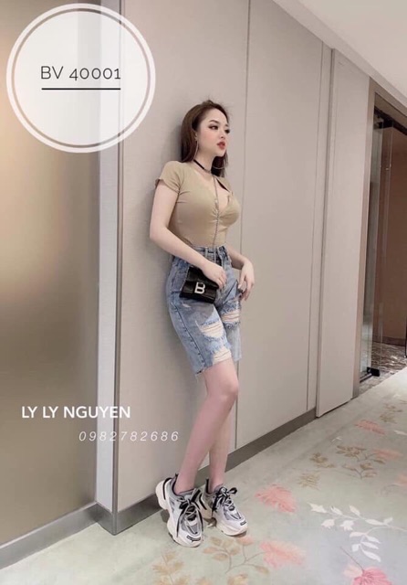 [Mã FAMAYWA giảm 10K đơn 50K] Quần ngố bò rách 2 màu [ bán giá sỉ ] | BigBuy360 - bigbuy360.vn