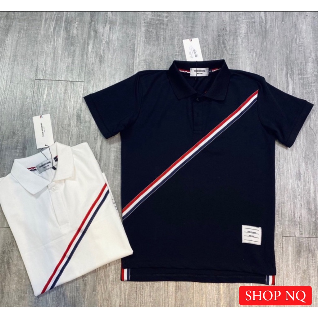 Áo polo form rộng thome có cổ tay lỡ Áo thun Nam nữ form rộng thome oversize chất liệu cotton chính hãng