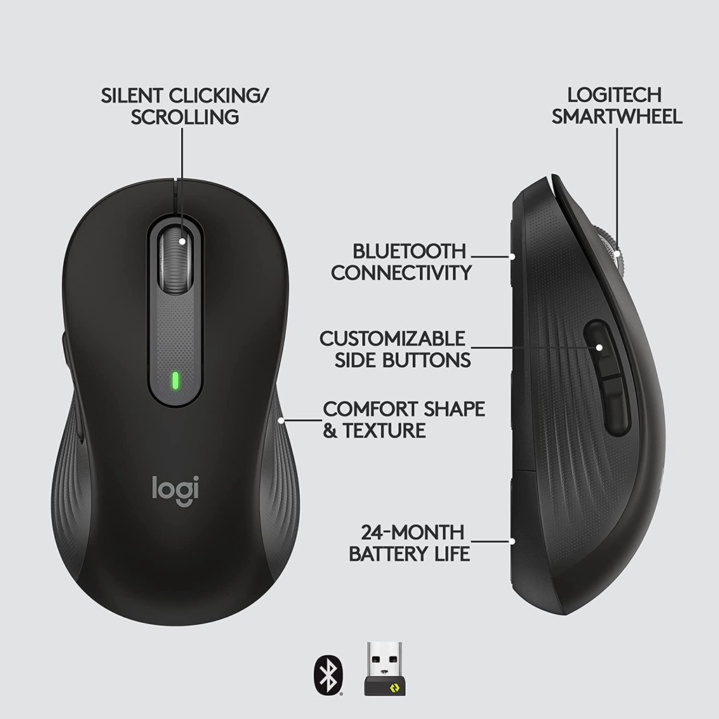 Chuột Không Dây Logitech M650 Signature Dual Silent Touch