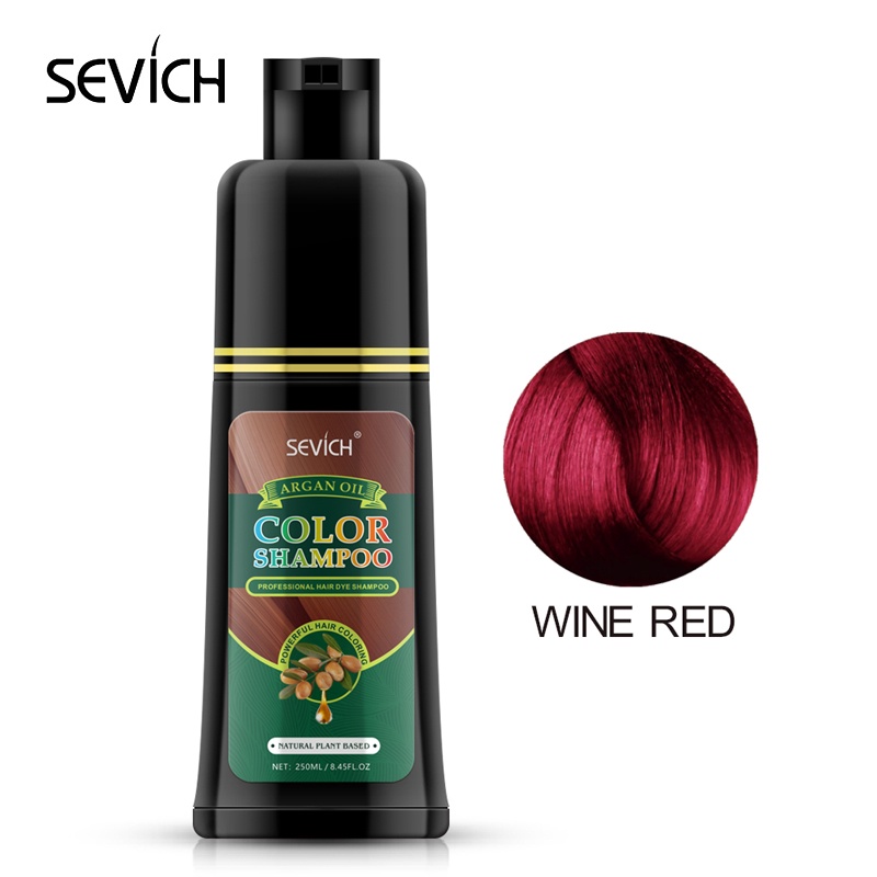 Dầu Gội Phủ Bạc Sevich 250ML Thành Phần Nhân Sâm Tự Nhiên Giúp Đen Tóc Bóng Mượt Giảm Rụng Tóc