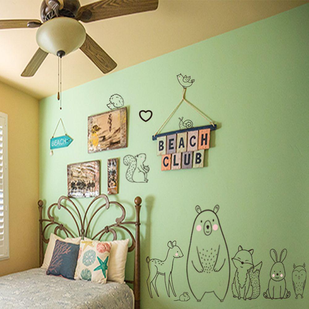 SUENIN Miếng Dán Tường Trang Trí Phòng Trẻ Em Hình Sáng Tạo
