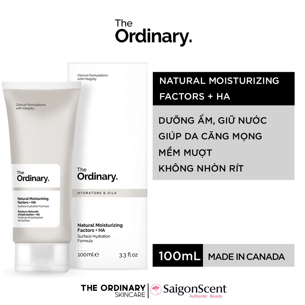 Kem dưỡng ẩm The Ordinary Natural Moisturizing Factors + HA ( 100mL )