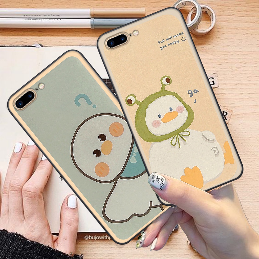 Ốp Iphone 7 Plus / 8 Plus bộ hình cute dễ thương gấu thỏ xinh xắn vẽ tay lạ mắt