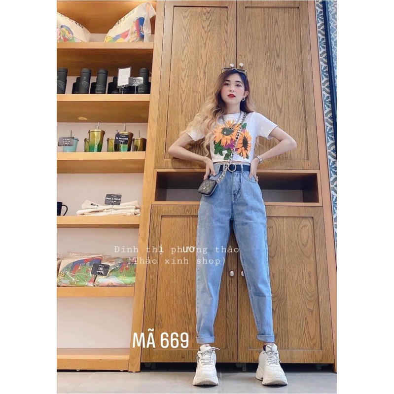 Quần bagy bò túi trước