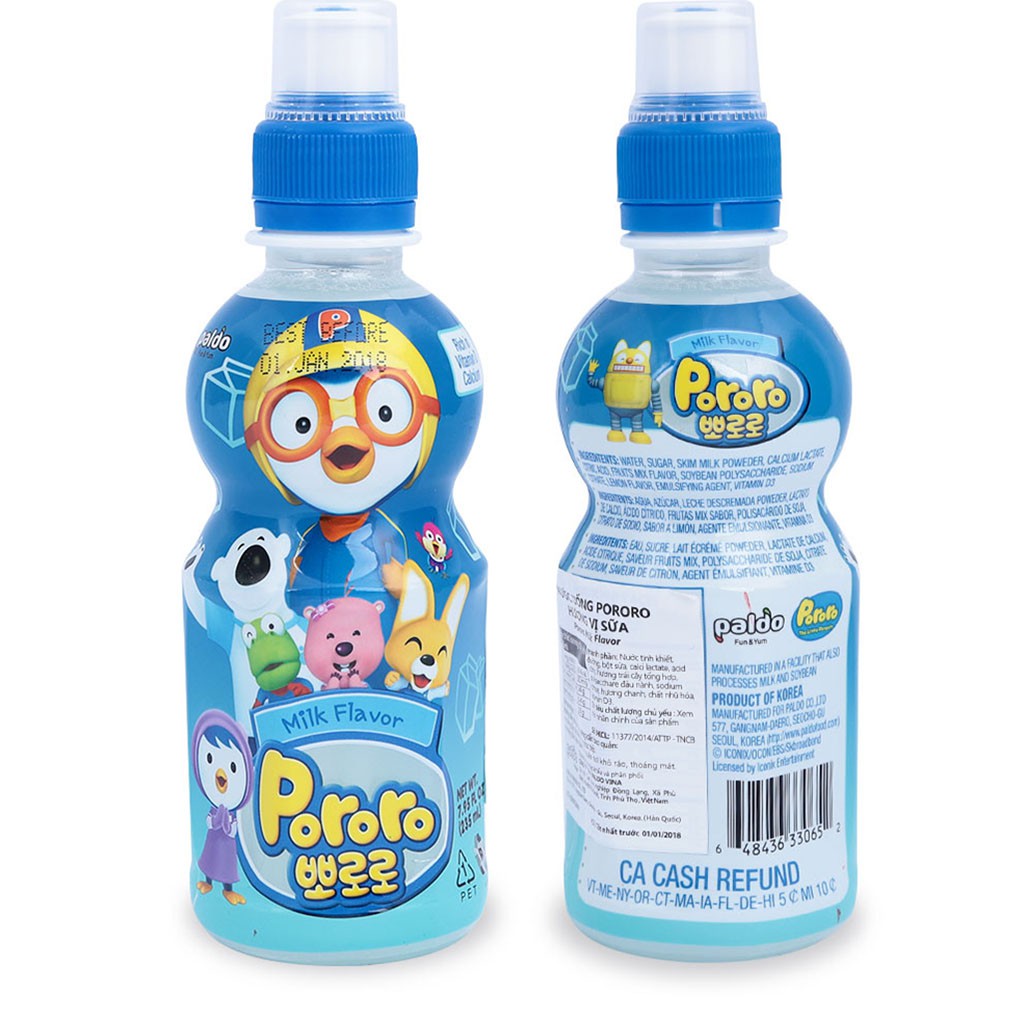 NƯỚC UỐNG HÀN QUỐC PALDO PORORO 235ML