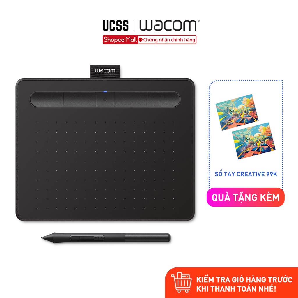 Bảng Vẽ Điện Tử Wacom Intuos S Bluetooth CTL-4100WL