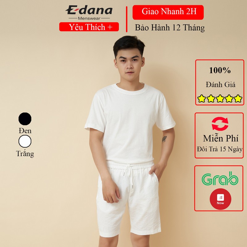 Áo thun trơn Edana Menswear đẹp cổ tròn cao cấp dành cân nặng 45 - 85kg