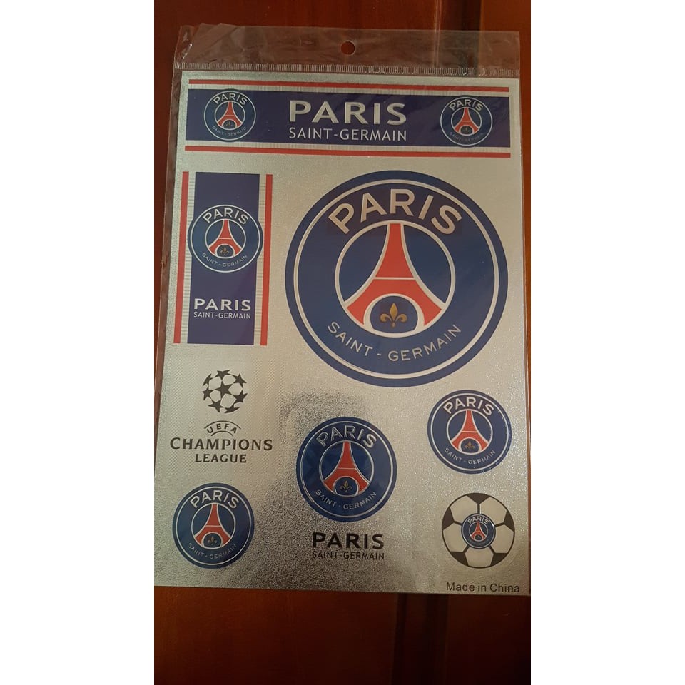 Decal dán các CLB bóng đá MU,PSG,Juventus,Chelsea,Arsenal, Liverpool, Barcelona, Real Barca,AC Milan