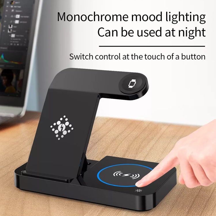 Đế Sạc Không Dây 4 Trong 1 Có Thể Gập Lại Được Cho Apple iphone samsung