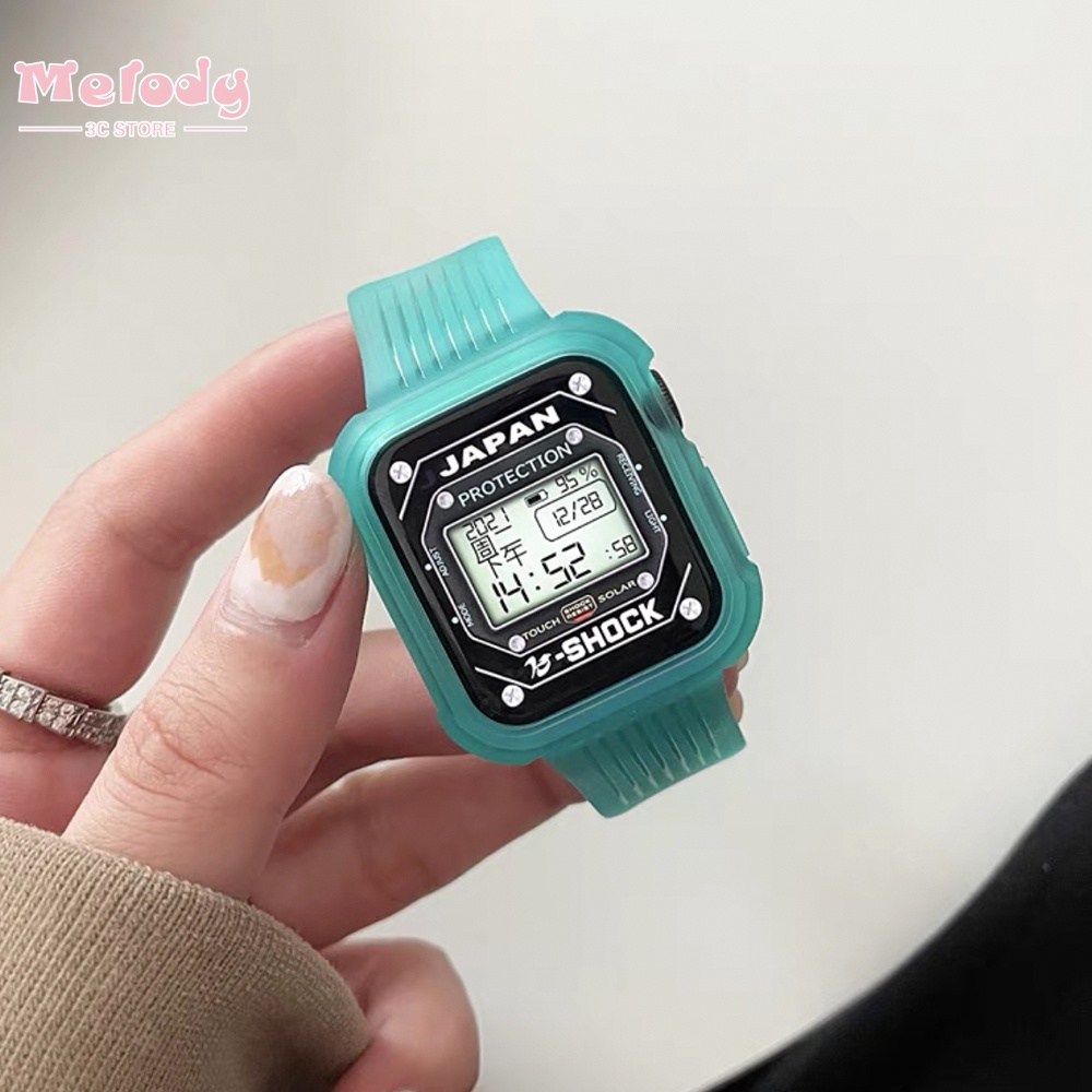 Dây Đeo Trong Suốt Cho Đồng Hồ Thông Minh iwatch 45 / 44 / 42 / 41 / 40 / 38mm series 7 / 6 / 5 / 4 / 3 / SE