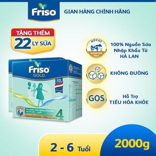 Bộ 2 hộp sữa bột friso gold 4 hộp giấy 2kgx2 - ảnh sản phẩm 3