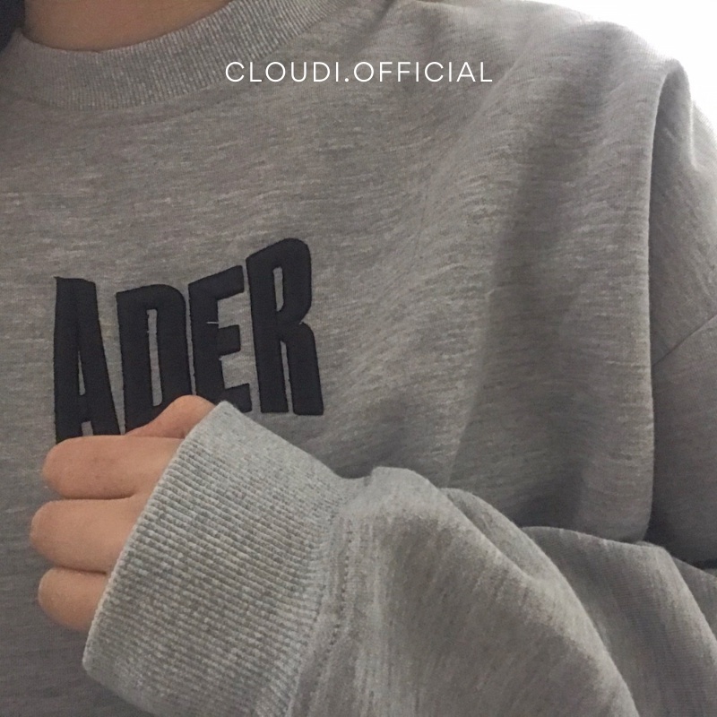 CÓ SẴN Áo Sweater Thêu Chữ Form Mỹ Rộng Brand ADER Cao Cấp Cho Nam Nữ Unisex