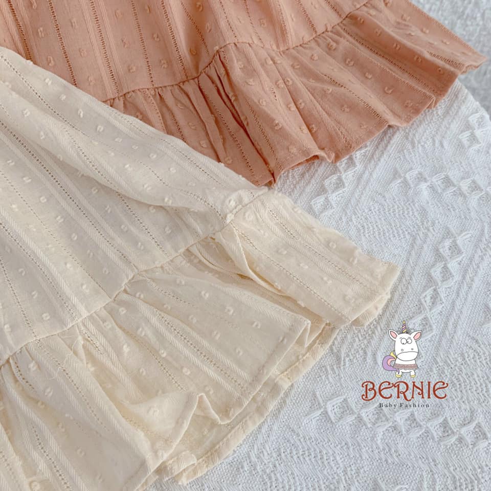 Váy ren baby doll thêu ngực cộc tay Bernie