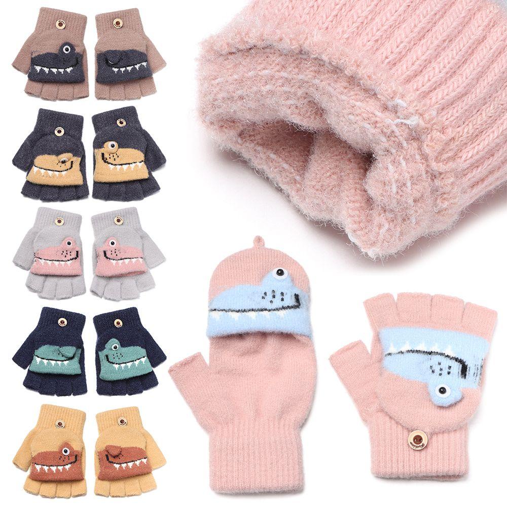 1 Đôi Găng Tay Hở Ngón Dễ Thương Cho Bé 5-12 Tuổi