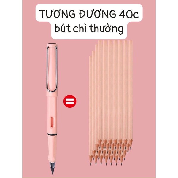 ❤️[Deal sốc ]SALE Bút chì vĩnh cửu.Sử dụng tương đương 40c bút chì thường dụng cụ học tập tiện ích tặng kèm tẩy bút chì