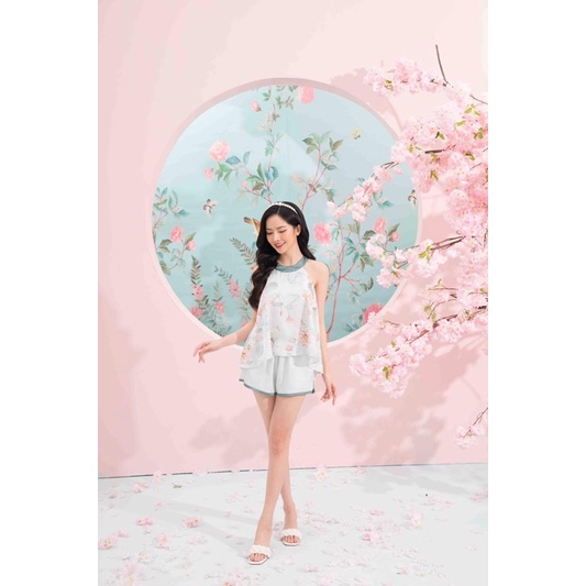 Set Yếm Hải Đường - Midnight Sleepwear