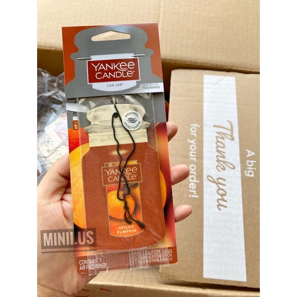 🌸 Giấy thơm Yankee Candle Classic Paper Car Jar Hanging Air Freshener