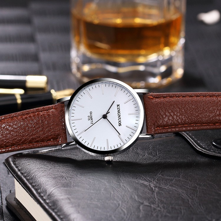 Đồng hồ nam KINGNUOS K015 dây da cao cấp + (tặng vòng tay phong thủy) | BigBuy360 - bigbuy360.vn