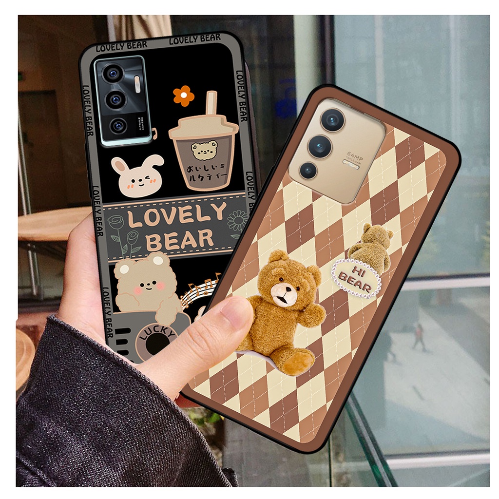 Ốp lưng Vivo V23e - Vivo V23 5G in hình gấu bear dễ thương, bền đẹp