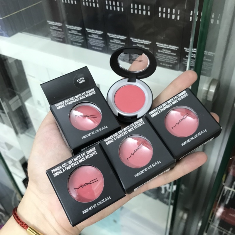 (Full box) Màu mắt lẻ Mac Powder Kiss Soft Matte Eye Shadow 1.5g