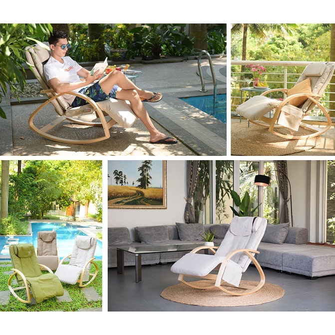 Ghế Poang massage rocking chair