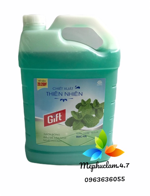 Nước thơm lau sàn Gif 3.8kg.( Mẫu mới)