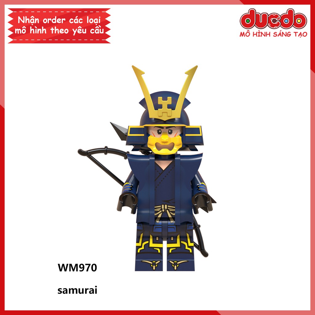 Minifigures các nhân vật Samurai tuyệt đẹp - Đồ chơi Lắp ghép Xếp hình Mini Mô hình WM WM6090