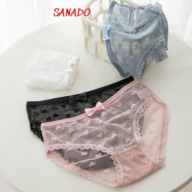 (QL05) quần lót nữ ren lưới xuyên thấu quần chíp nữ cao cấp - Sanado