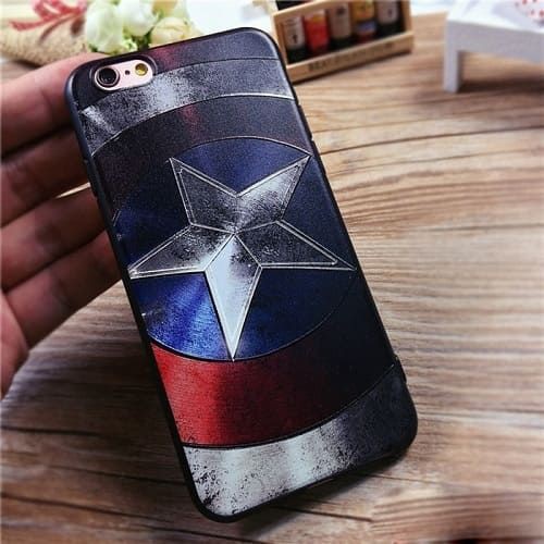 Ốp Lưng Iphone - Captain America - 5/5s/6/6s/6+/6s+/7/8/7+/8+