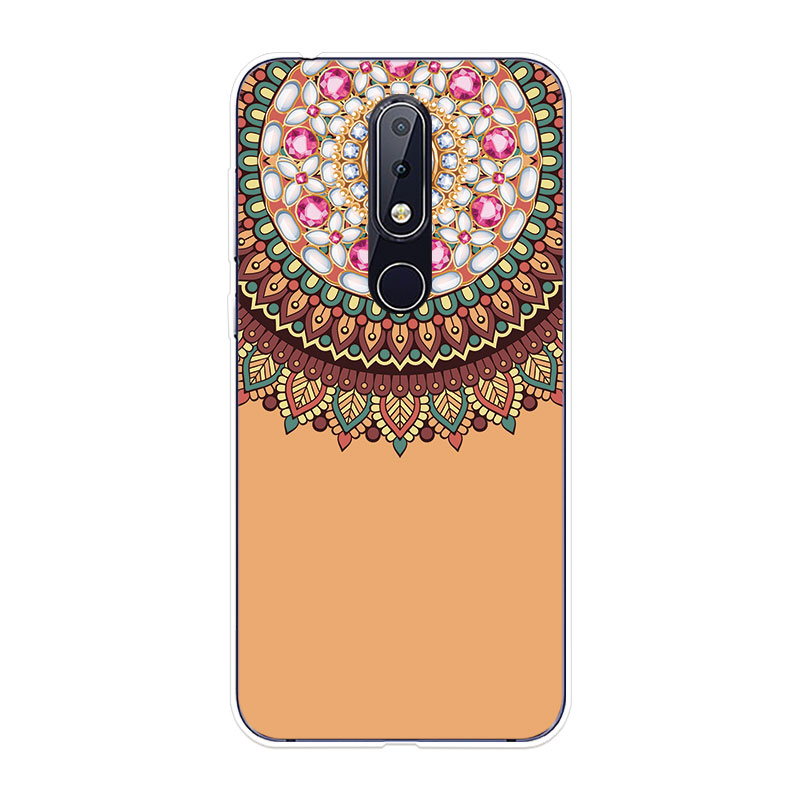 Nokia 6.1 7.1 Plus 8 8.1 X6 X7 Soft TPU Silicone Phone Case Cover Mandala 3