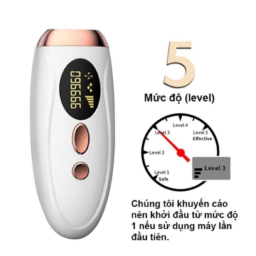 Máy Triệt Lông Vĩnh Viễn Mini Cầm Tay IPL Tặng Kèm Phụ Kiện Chính Hãng COTEMIN