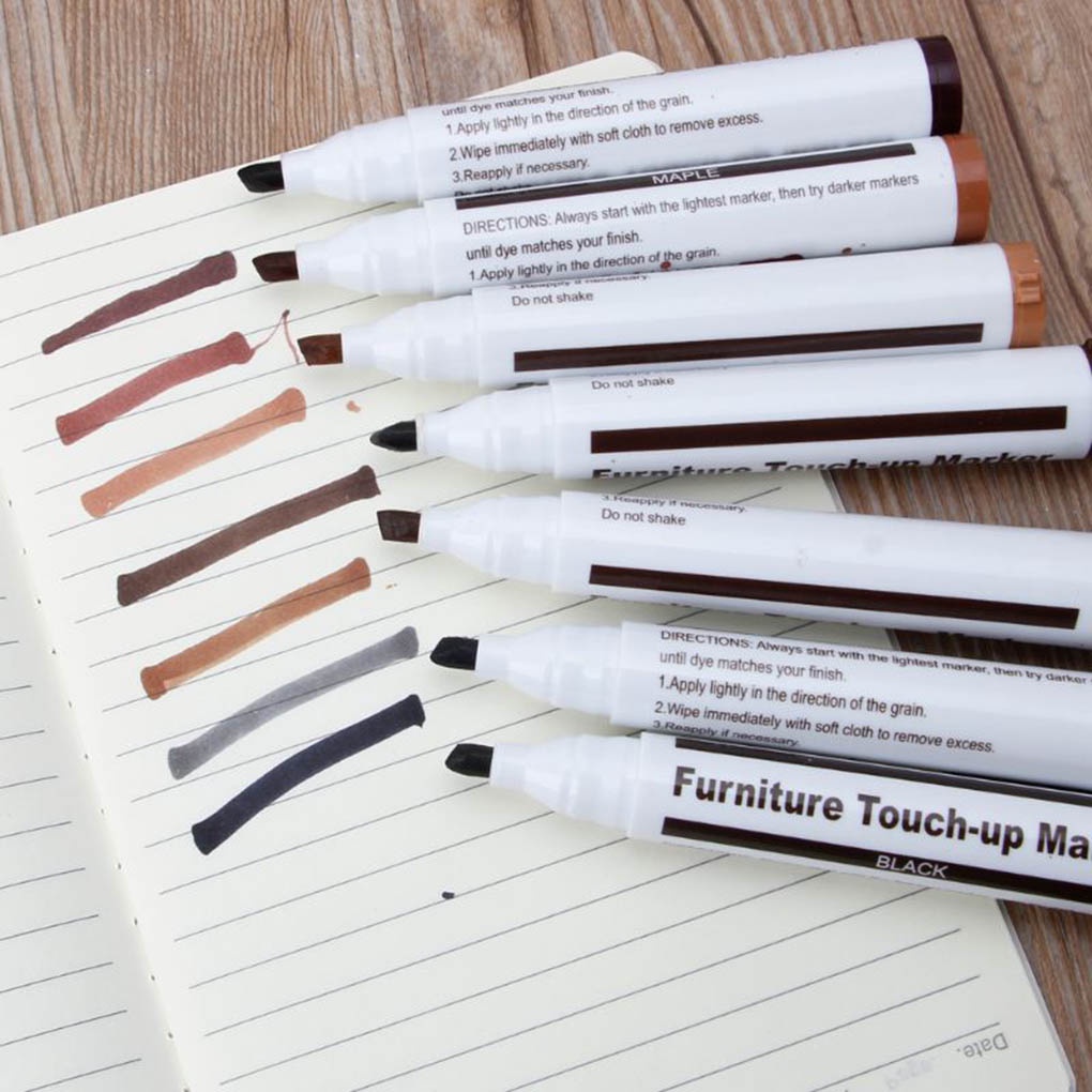 [CHOO] 17 Pcs/set Furniture Floor Marker Paint Repair Pen Wood Scratch Restore Eco-friendly Crayon