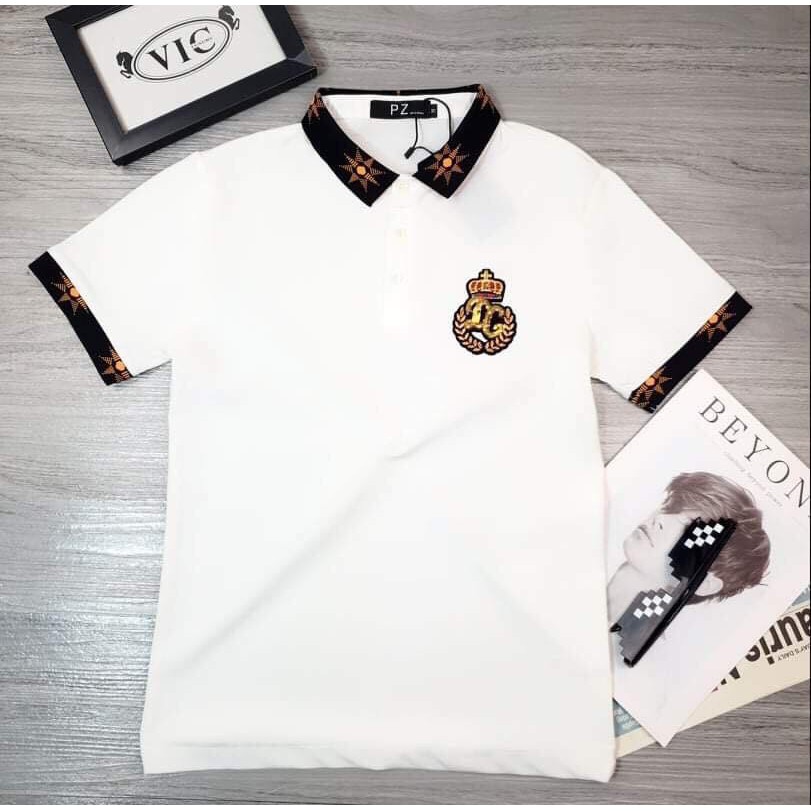 Áo thun nam có cổ tay ngắn thêu kiểu BBR mẫu mới nhất cao cấp AHFASHION | BigBuy360 - bigbuy360.vn