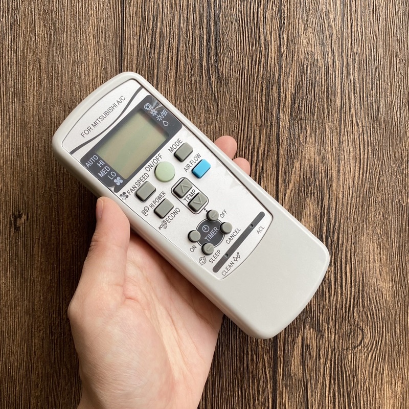 REMOTE máy lạnh MITSUBISHI xám