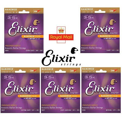 DÂY ĐÀN ELIXIR ACOUSTIC GUITAR STRING - NANOWEB VÀ POLYWEB ( BẢN BÌA CŨ )