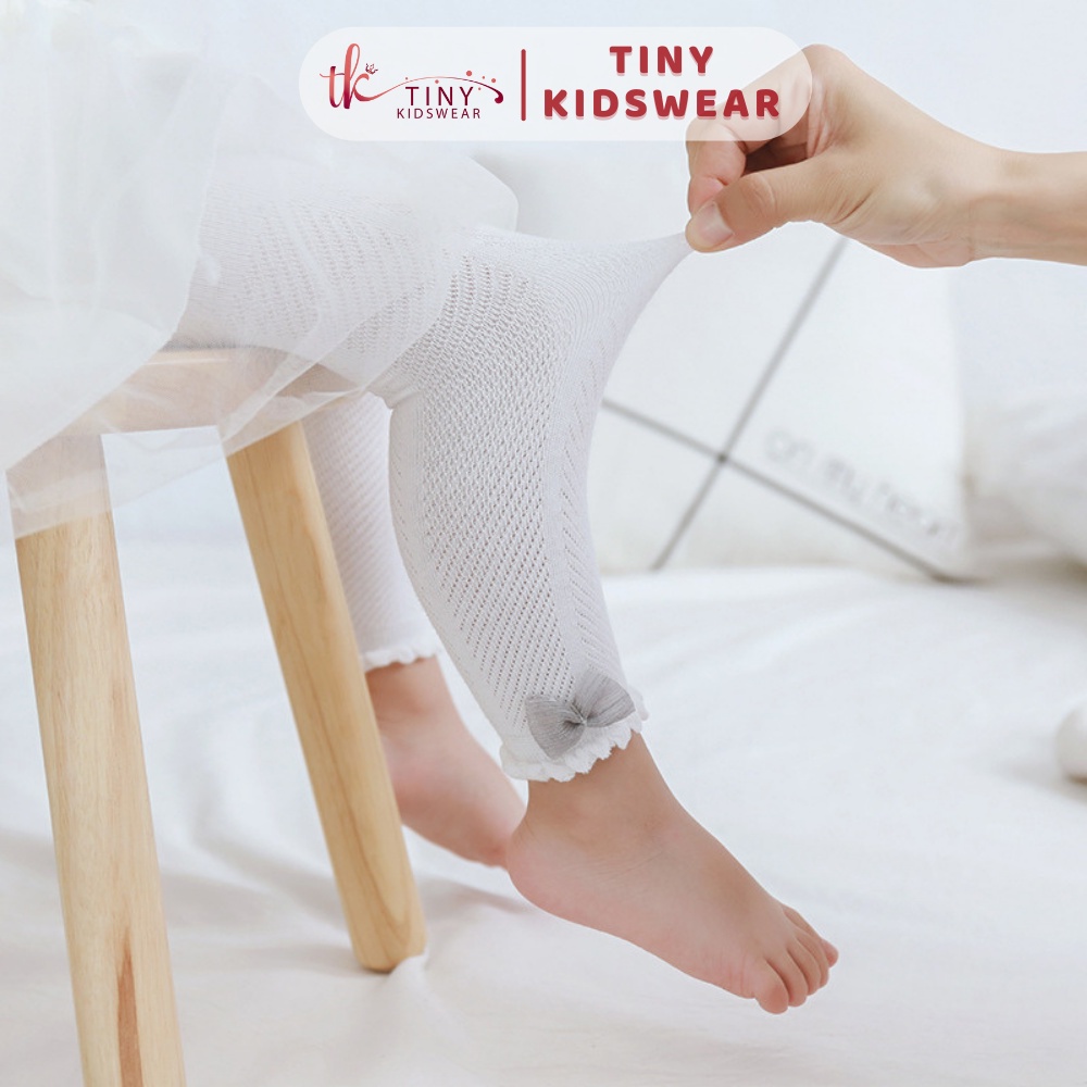 Quần Tất Cho Bé, Quần Legging Bé Gái Loại Thông Hơi Dài Đến Cổ Chân Size Từ 6 tháng - 4 tuổi [T6]