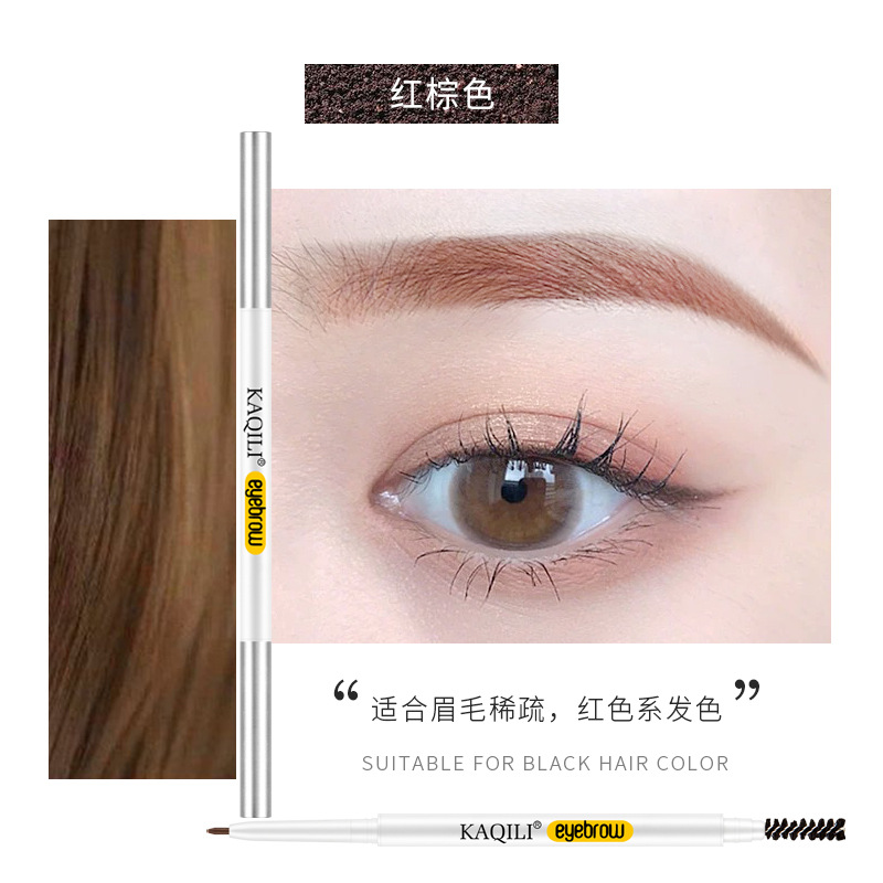 [Hàng mới về] Bút Kẻ Lông Mày Kaqili Chống Thấm Nước Không Phai Màu Thiết Kế Hai Đầu | BigBuy360 - bigbuy360.vn