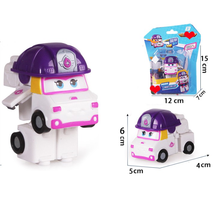 Đồ chơi super wings đội bay siêu đẳng máy bay mini mẫu mới phần 5 nhân vật Astro Swampy Scoop Kim