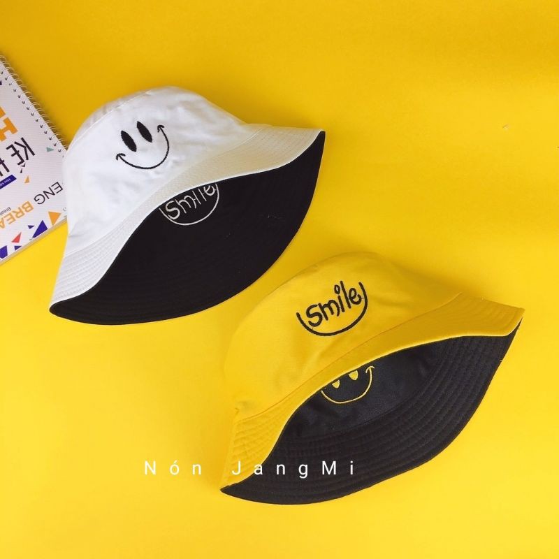 Mũ Bucket 2 Mặt Smile