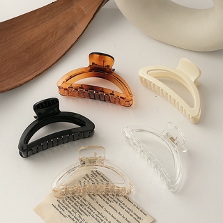 Kẹp tóc càng cua phong cách Hàn Quốc màu hổ phách cá tính