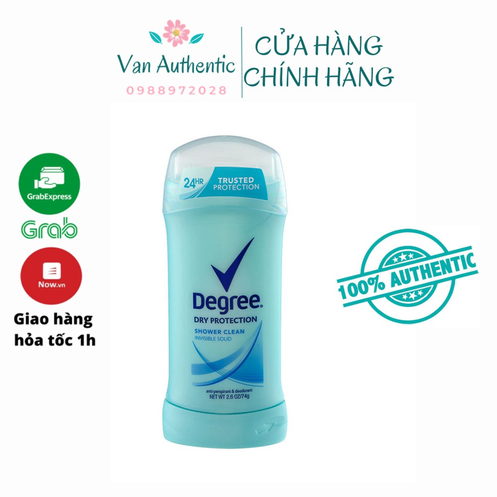 {Cam Kết Chính Hãng} Lăn sáp khử mùi nữ Degree Dry Protection mẫu mới - HÀNG MỸ - 74g - 2.6 oz