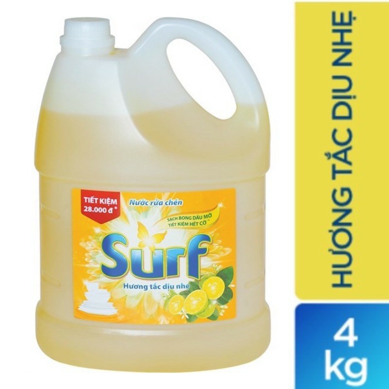 Nước rửa chén Surf Hương Tắc 4kg