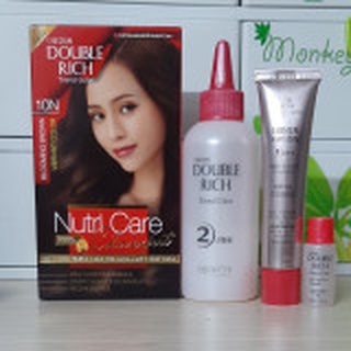 Kem nhuộm tóc thời trang Đủ Màu Double Rich Beaty Color & Nutri Care Trend Colour 40g Cty LG ViNa