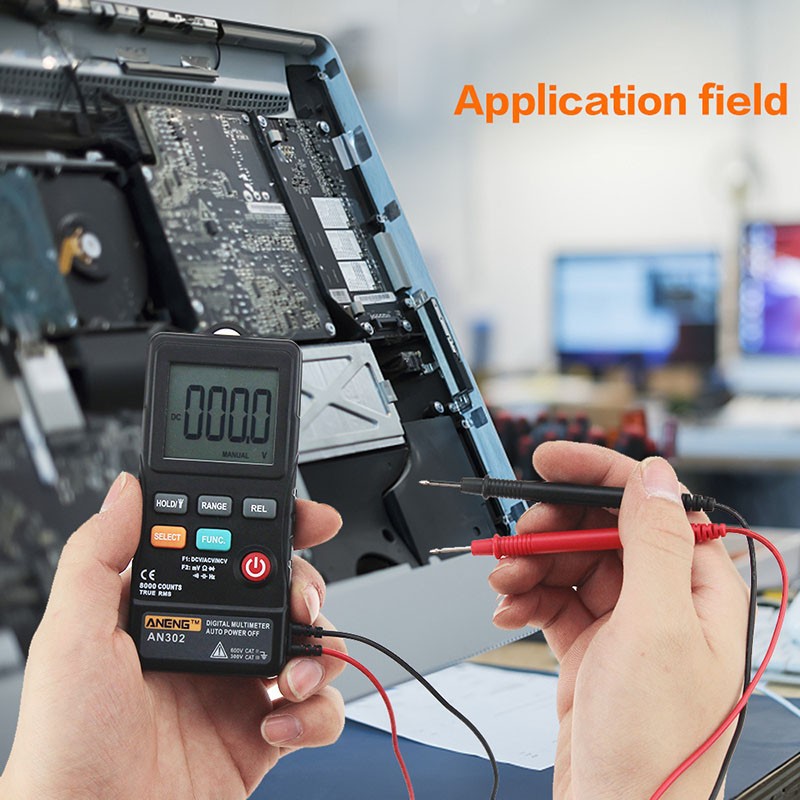 Vạn năng kế ANENG AN302 với cây dò và hướng dẫn sử dụng tiện lợi