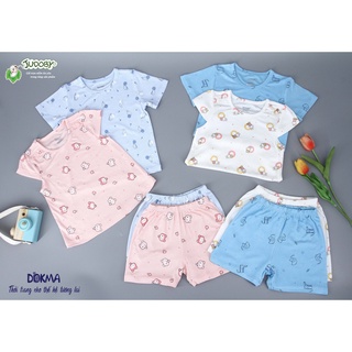 [Mã BMLT30 giảm đến 30K đơn 299K] JB259 Bộ quần áo cổ tròn cộc tay Judoby của Công ty TNHH dệt may Dokma (9-24M)