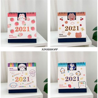 Lịch Để Bàn 2021 Cỡ 15x16cm (Dạng Cứng)