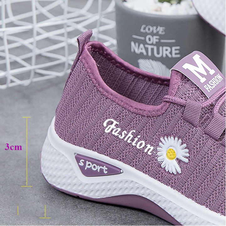 Giày thể thao nữ êm chân giá rẻ kiểu dáng cơ bản LN06 | BigBuy360 - bigbuy360.vn